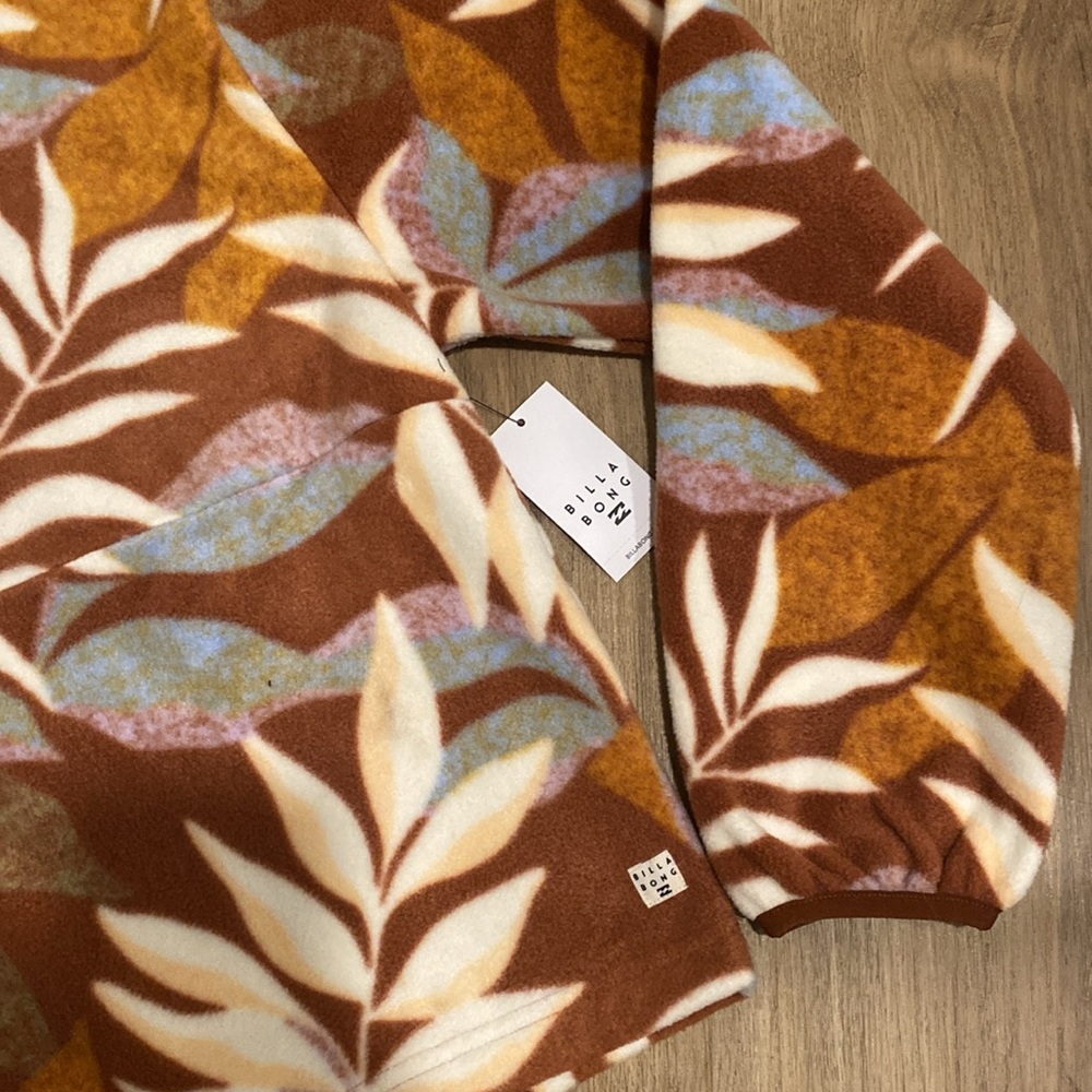 Last Day- Billabong Floral Polar Fleece Pullover - Picture 5 of 8